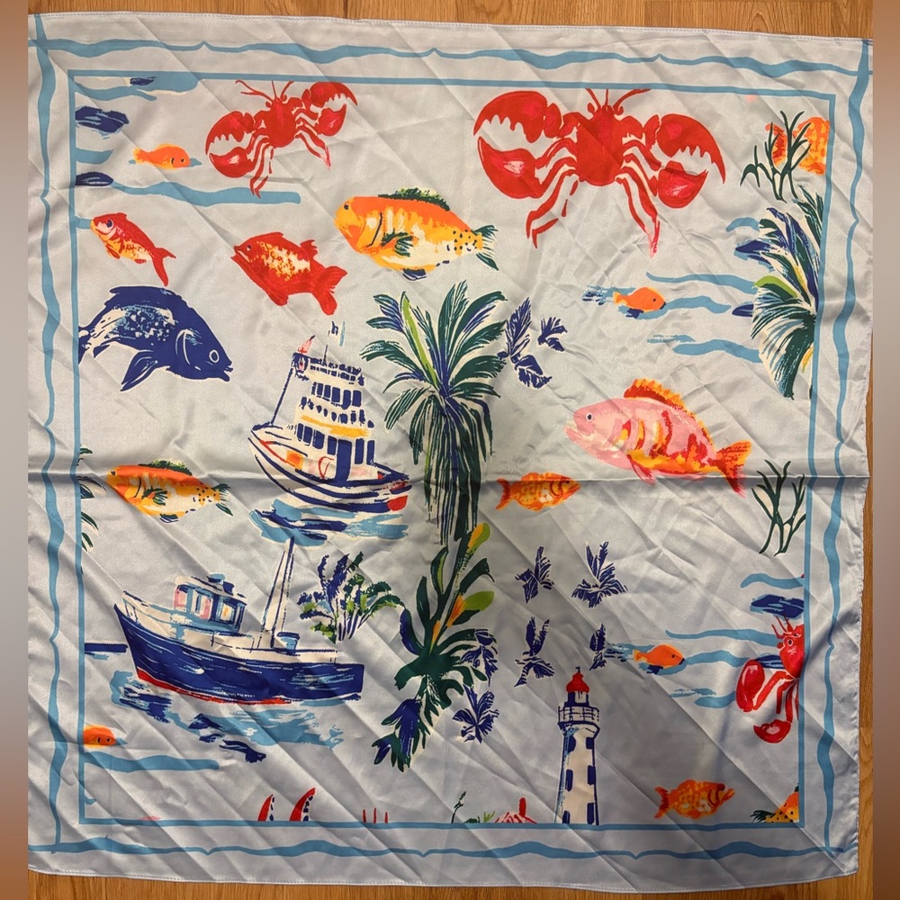 Anthropologie Nautical Hair Scarf - Picture 2 of 2